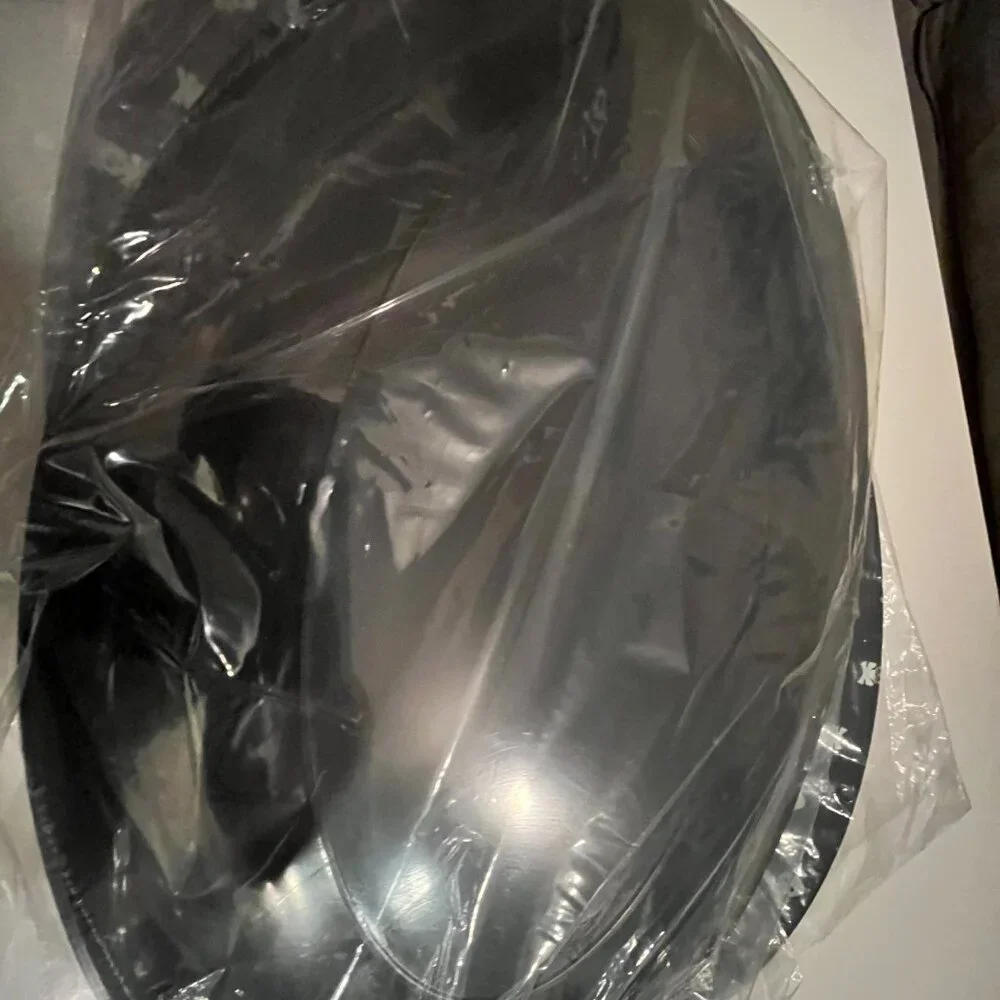 Skull Oval Platters Black w/ Silver Skulls for Halloween Treats‎ (NEW / x)